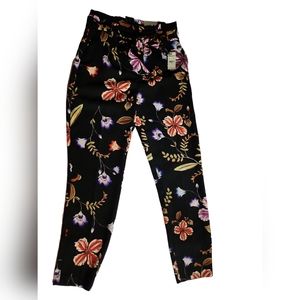 NWT Express flower pants Ankle High Rise